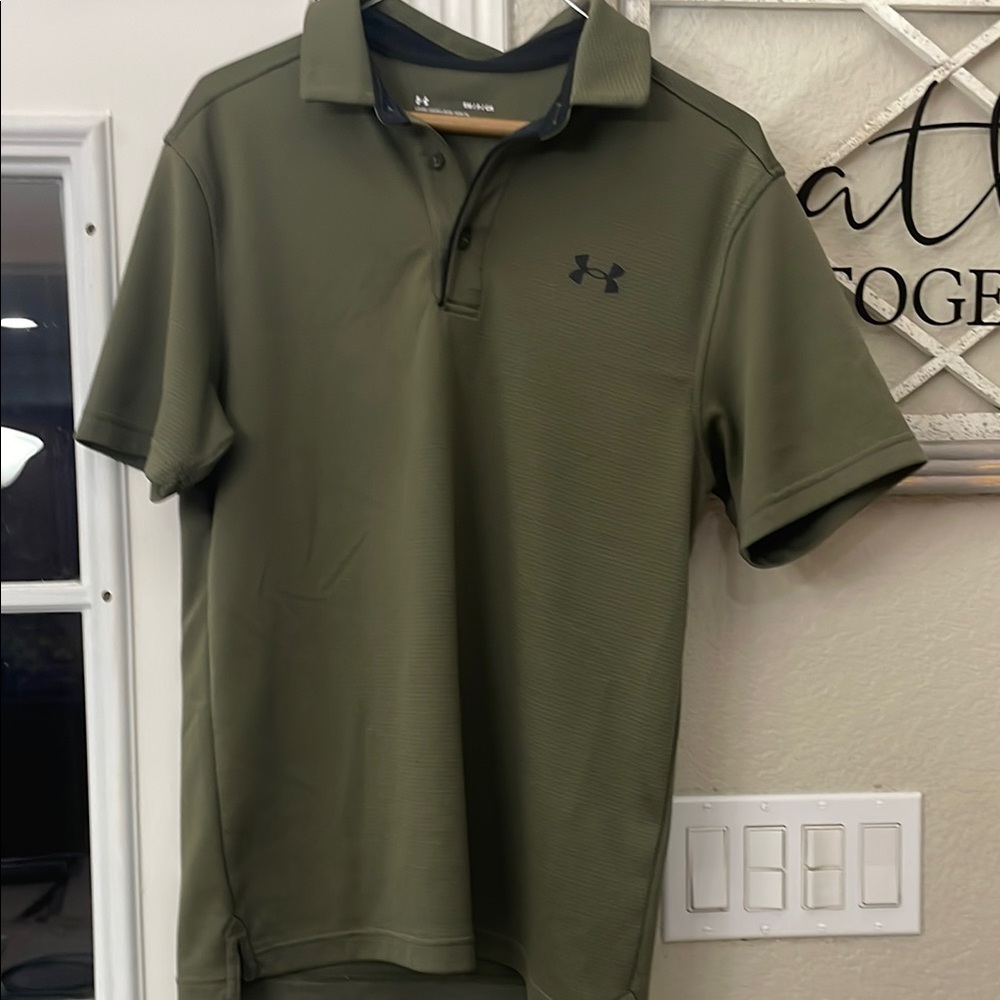 Under Armour Green Performance Polo Shirt